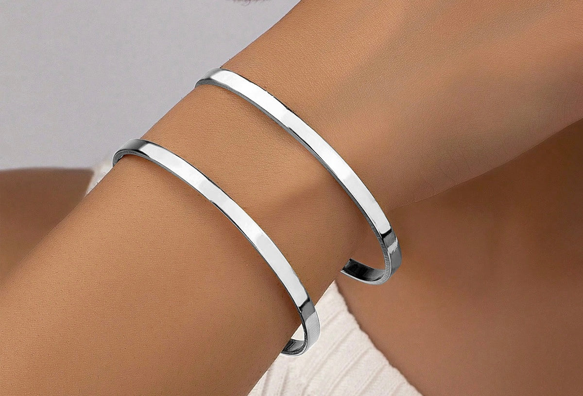 Double Silver Cuff