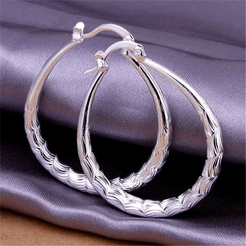 Silver Plated Hoop