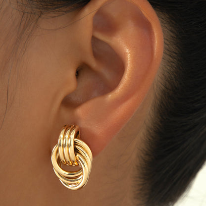 Gold Plated Drop Stud