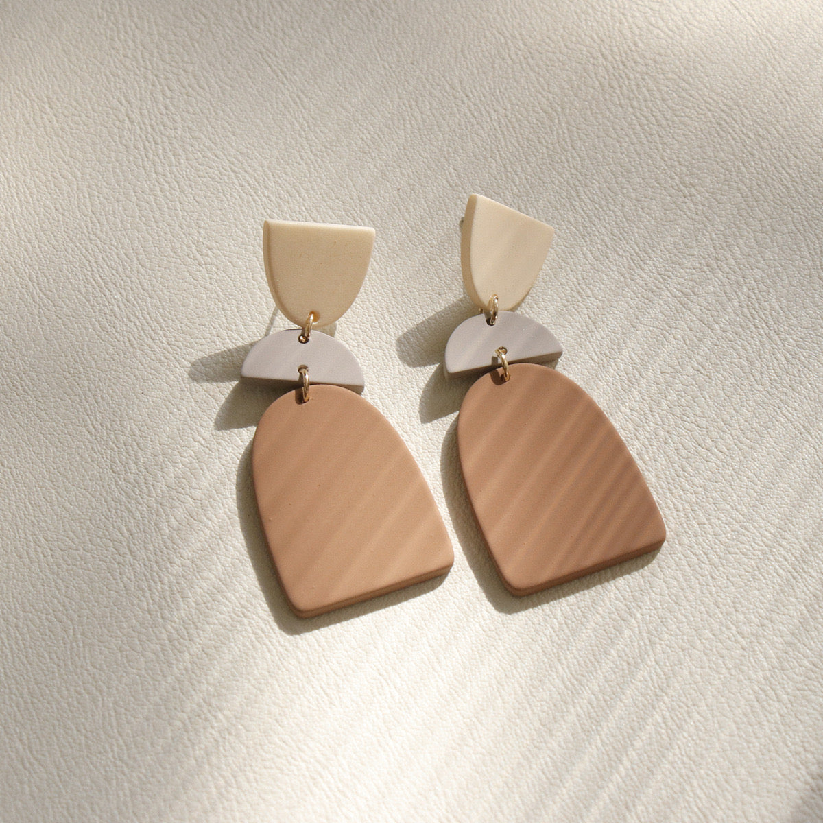 Brown Clay Earring