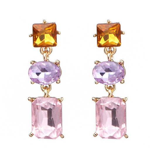 Rhinestone Drop Earring